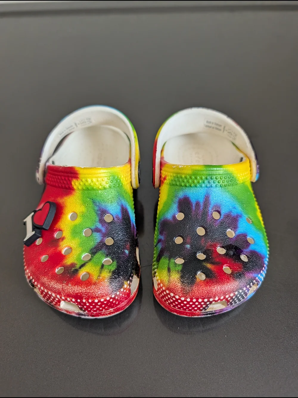 Crocs Shoes Kids 4 Toddler Classic Tie Dye Graphic Clogs Slip On 205451